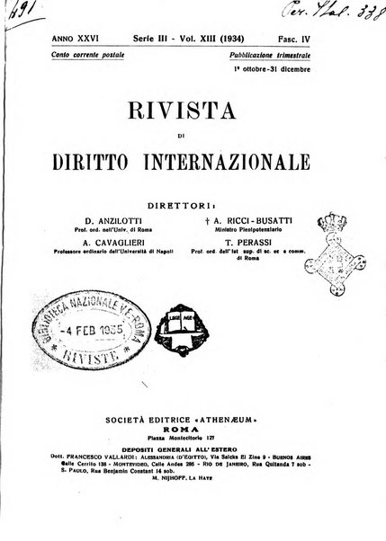 Rivista di diritto internazionale