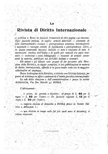 Rivista di diritto internazionale