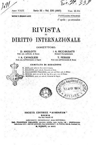 Rivista di diritto internazionale