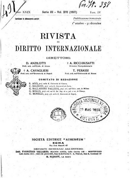 Rivista di diritto internazionale