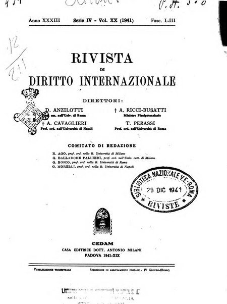 Rivista di diritto internazionale