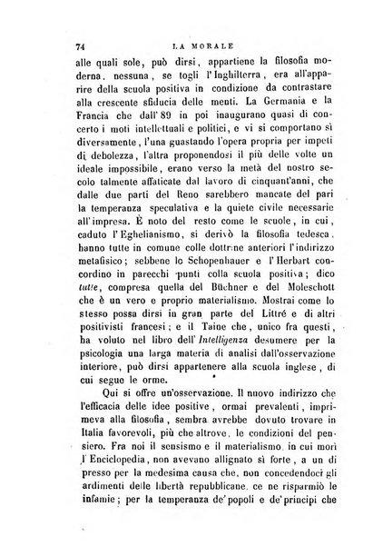 La filosofia delle scuole italiane