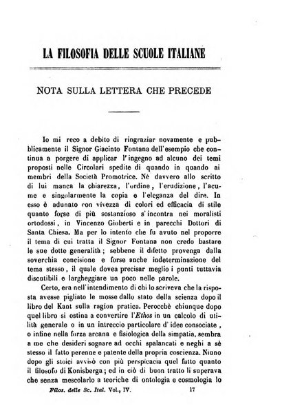 La filosofia delle scuole italiane