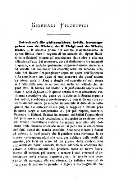 La filosofia delle scuole italiane