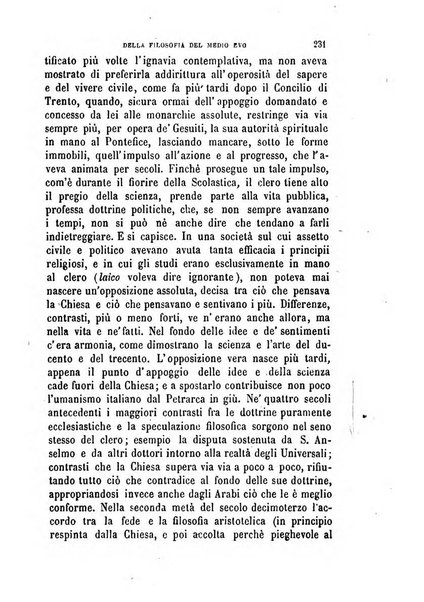 La filosofia delle scuole italiane