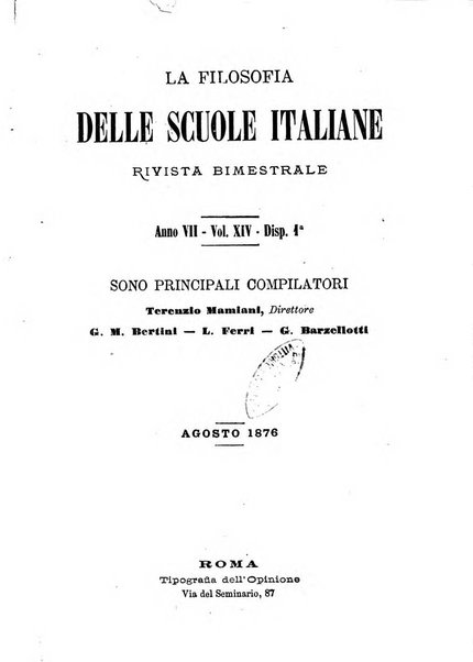 La filosofia delle scuole italiane