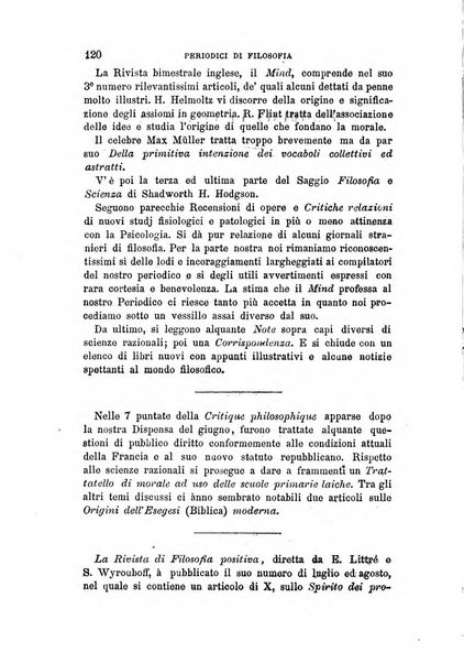 La filosofia delle scuole italiane