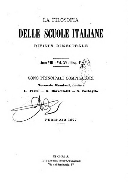 La filosofia delle scuole italiane