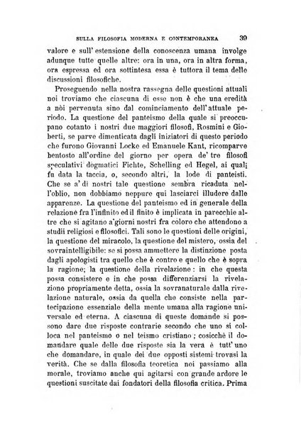 La filosofia delle scuole italiane