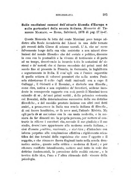 La filosofia delle scuole italiane