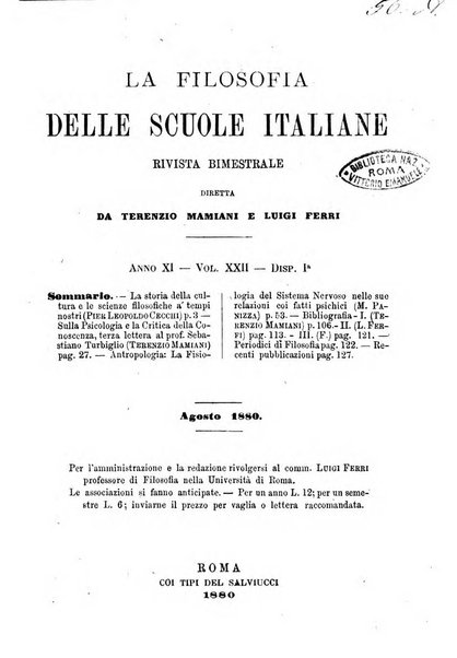 La filosofia delle scuole italiane