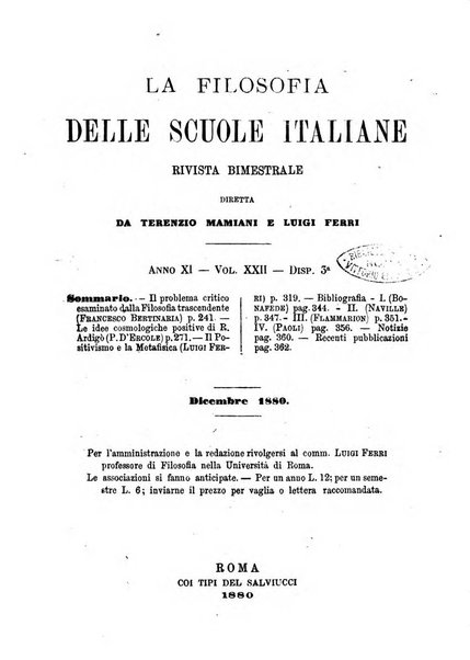 La filosofia delle scuole italiane