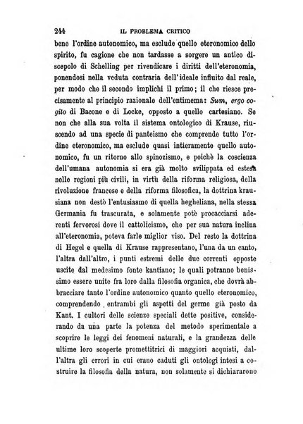 La filosofia delle scuole italiane