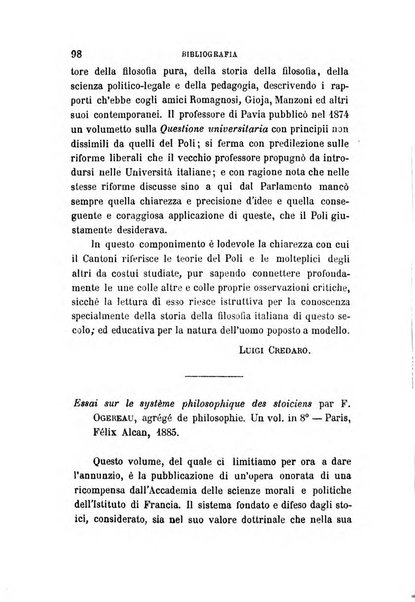 La filosofia delle scuole italiane