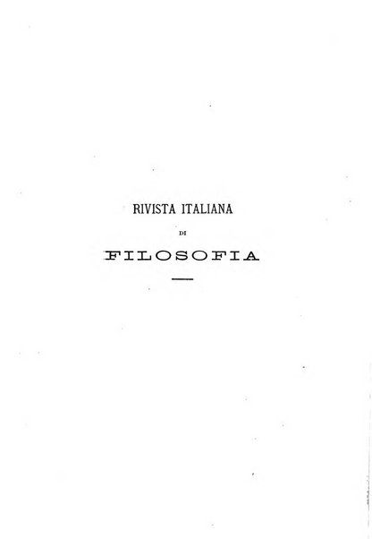 Rivista italiana di filosofia