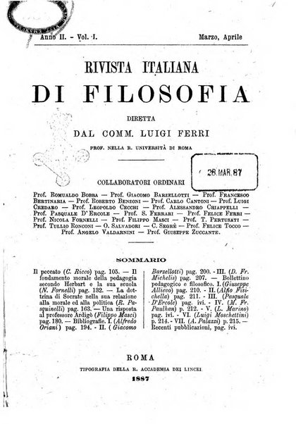 Rivista italiana di filosofia