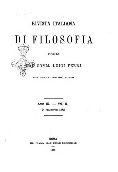 Rivista italiana di filosofia