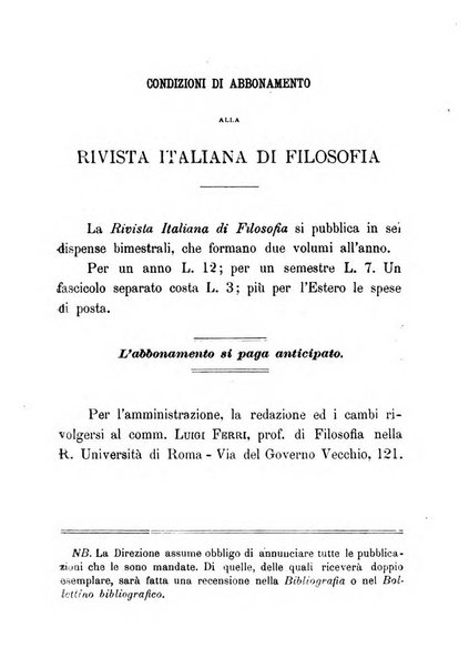 Rivista italiana di filosofia
