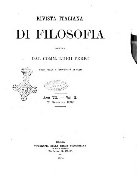 Rivista italiana di filosofia