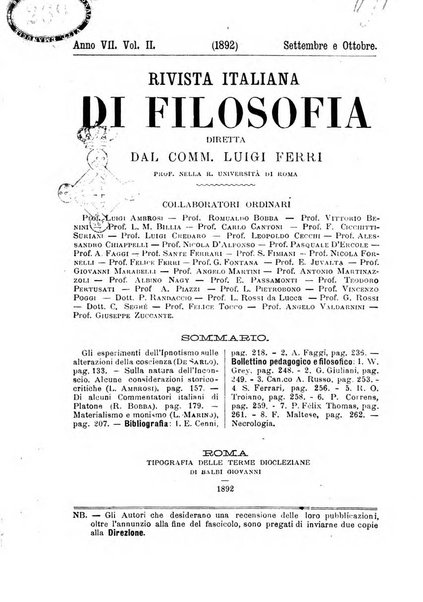 Rivista italiana di filosofia