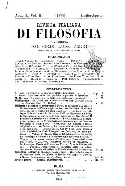 Rivista italiana di filosofia