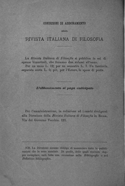 Rivista italiana di filosofia