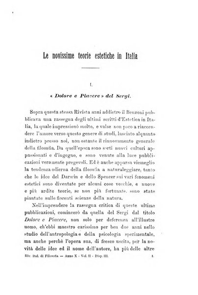 Rivista italiana di filosofia