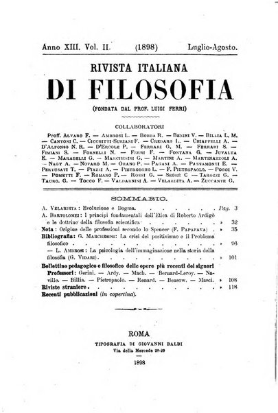 Rivista italiana di filosofia