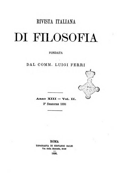 Rivista italiana di filosofia