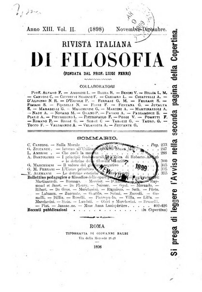 Rivista italiana di filosofia