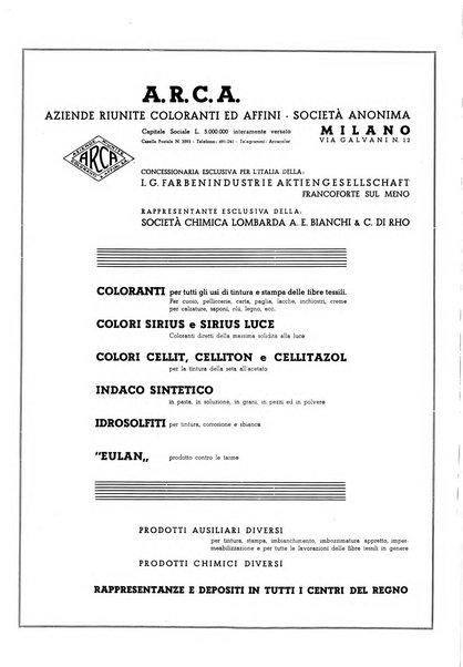 Tinctoria i progressi delle industrie tintorie e tessili