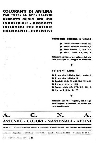 Tinctoria i progressi delle industrie tintorie e tessili