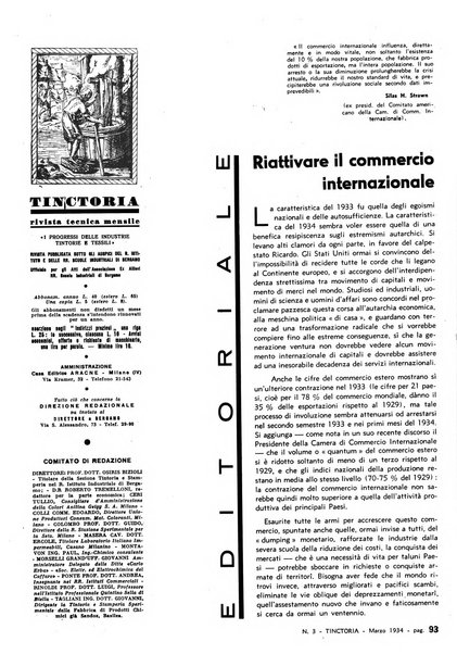 Tinctoria i progressi delle industrie tintorie e tessili