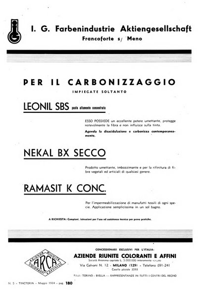 Tinctoria i progressi delle industrie tintorie e tessili