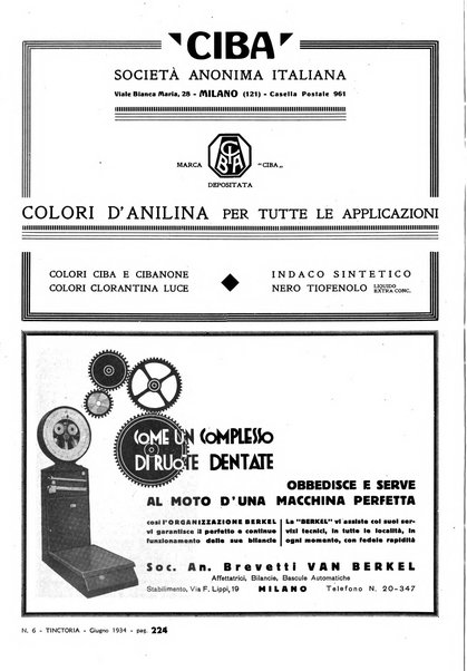 Tinctoria i progressi delle industrie tintorie e tessili