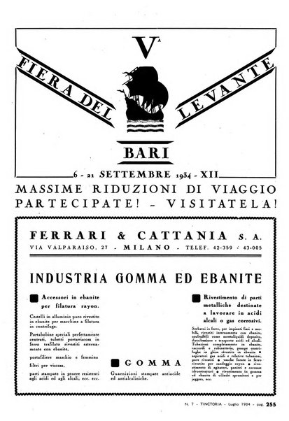 Tinctoria i progressi delle industrie tintorie e tessili