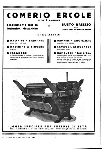 Tinctoria i progressi delle industrie tintorie e tessili