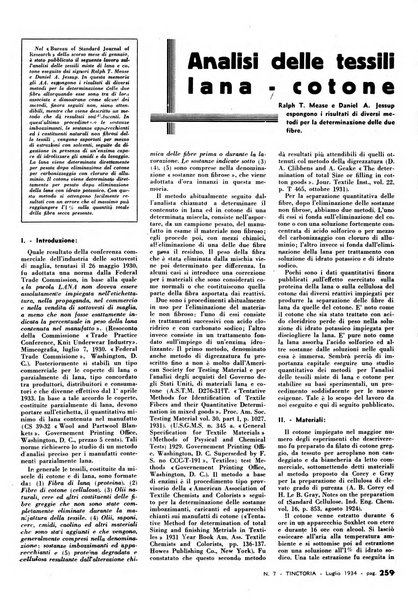 Tinctoria i progressi delle industrie tintorie e tessili