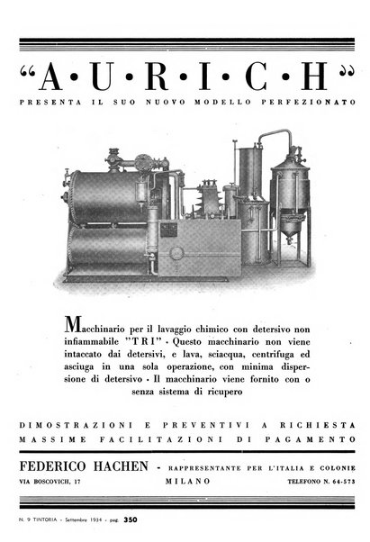 Tinctoria i progressi delle industrie tintorie e tessili