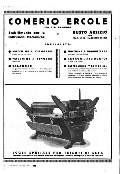 Tinctoria i progressi delle industrie tintorie e tessili