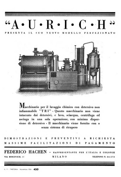 Tinctoria i progressi delle industrie tintorie e tessili