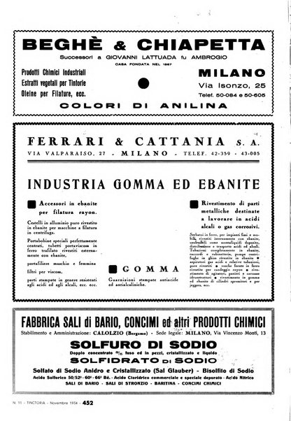 Tinctoria i progressi delle industrie tintorie e tessili