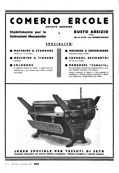 Tinctoria i progressi delle industrie tintorie e tessili