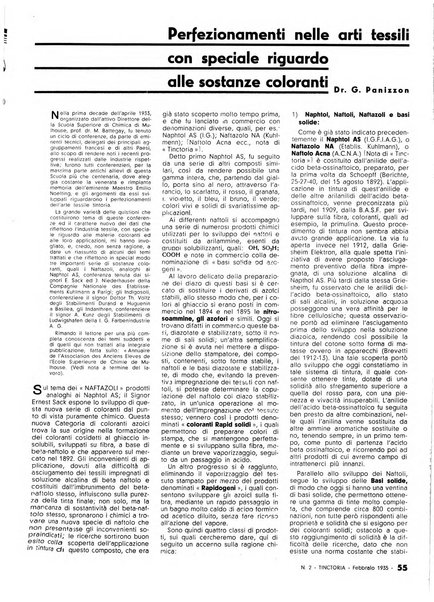 Tinctoria i progressi delle industrie tintorie e tessili