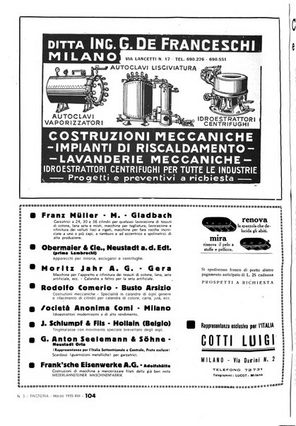 Tinctoria i progressi delle industrie tintorie e tessili