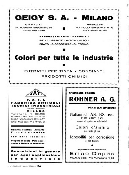 Tinctoria i progressi delle industrie tintorie e tessili