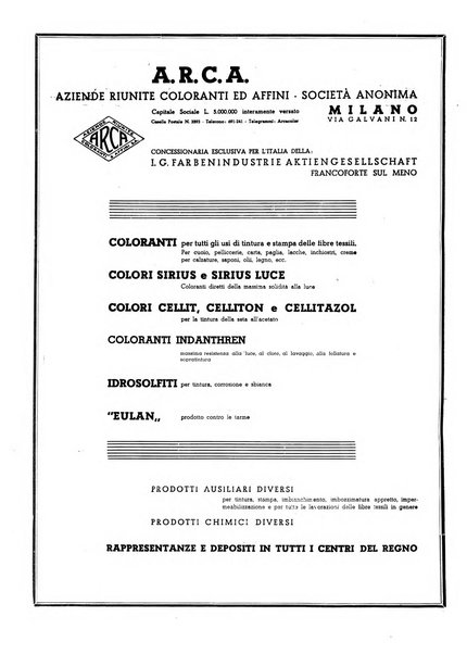 Tinctoria i progressi delle industrie tintorie e tessili