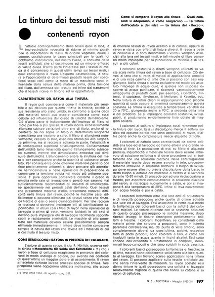 Tinctoria i progressi delle industrie tintorie e tessili