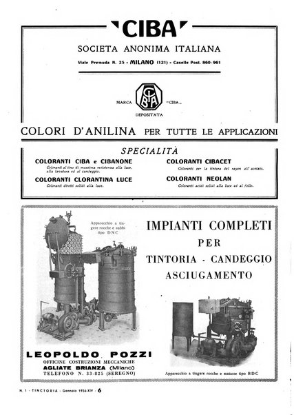 Tinctoria i progressi delle industrie tintorie e tessili