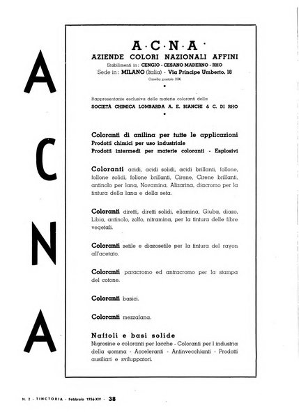 Tinctoria i progressi delle industrie tintorie e tessili